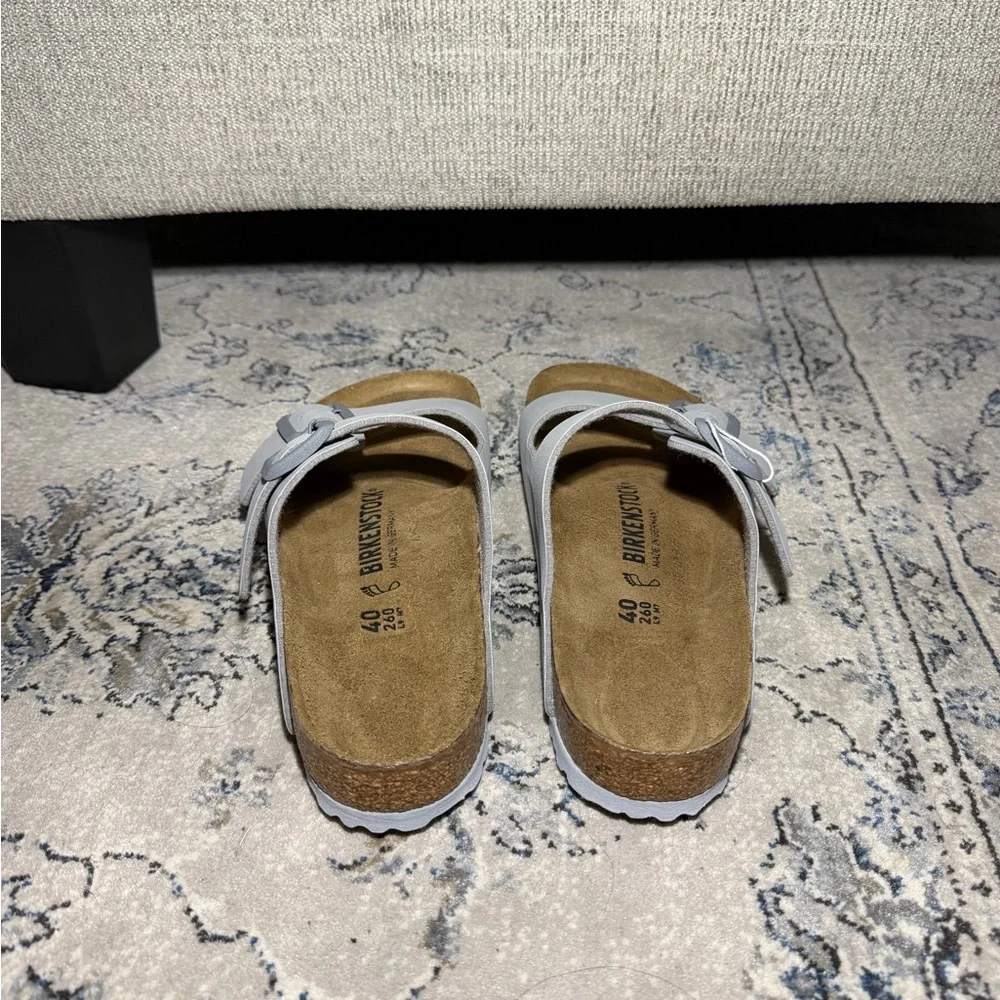Birkenstock Arizona Birko-Flor Sandals in Stone Coin
